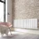 Faro White Double Flat Panel Horizontal Radiator 600x1820mm