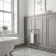 Gibraltar Small White Traditional Heated Towel Radiator (With Overhanging Rail) 