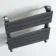 Santorini Anthracite Flat Panel Heated Towel Rail 650x400mm