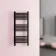 Valetta Matt Black Square Heated Towel Rail 1000x450mm