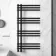 Madrid Matt Black Designer Heated Towel Rail 1200x600mm