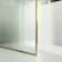Munich Fluted Effect Brushed Brass Easy Clean 8mm Wet Room Shower Glass Panel 1100mm