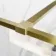 Munich Brushed Brass Framed Easy Clean 8mm Wet Room Shower Glass Return Panel 250mm