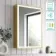 Mia Matt Brass Illuminated LED Mirror Cabinet With BLUETOOTH Speaker 710x500mm