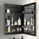 Esme Matt Black Illuminated LED Recessed Mirror Cabinet 700x500mm
