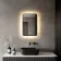 Mila Black Framed Backlit Illuminated LED Mirror With BLUETOOTH Speaker 600x400mm