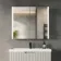 Selma Battery Operated Matt Black Illuminated LED Mirror Cabinet 700x800mm