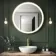 Delilah Battery Operated Brushed Brass Round Illuminated LED Mirror 800mm