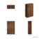 Sicily Fluted Black Walnut 500 Toilet Unit