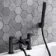 Eden Matt Black Waterfall Basin & Shower Bath Mixer Tap Set