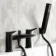 Aire Matt Black Basin & Shower Bath Mixer Tap Set
