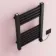 Valetta Electric Matt Black Square Heated Towel Rail 650x400mm