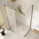 Prague Brushed Brass 8mm Sliding Shower Enclosure 1200x800mm