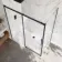 Lisbon Matt Black 8mm Sliding Shower Enclosure 1600x700mm