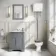 Hudson Traditional Toilet With High-Level Cistern and Dove Grey Wooden Seat