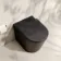 Loma Matt Black Rimless Back To Wall Toilet With Premium Soft Close Slim Seat