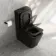 Kent Matt Black Rimless Close Coupled Toilet With Premium Soft Close Slim Seat