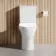 Brooklyn Rimless Comfort Height Close Coupled Toilet With Premium Soft Close Slim Seat
