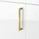 Harper Gloss White Side Cabinet Unit 300mm - Brushed Brass Accents