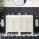 Bermuda Chalk White Double Basin Vanity 1200mm