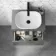 Trent Stone Grey Wall Hung Drawer Vanity with Curved Counter Top Basin 600mm
