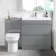 Trent Stone Grey Combination Basin Drawer and Miami Toilet 1300mm