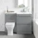 Trent Stone Grey Combination Basin Drawer and Atlanta Toilet 1100mm - Right Handed