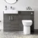 Harper Charcoal Elm Combination Vanity Basin and Aruba Toilet 1200mm - Left Handed