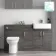 Harper Charcoal Elm Combination Vanity Basin and Aruba Toilet 1500mm