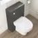 Bermuda Graphite Grey Combination Vanity Basin and Seattle Toilet 1000mm