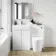 Trent Gloss White Combination Vanity Basin and Boston Toilet 1100mm - Left Handed