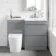 Trent Stone Grey Combination Basin Drawer and Boston Toilet 1100mm - Right Handed