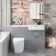 Harper Stone Grey Combination Vanity Basin and Boston Toilet 1200mm - Right Handed