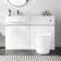 Foster Gloss White Combination Vanity Basin and Boston Toilet 1200mm - Left Handed