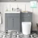 Bermuda Dove Grey Combination Vanity Basin and Boston Toilet 1100mm