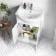 Quartz Gloss White Combination Vanity Basin and Denver Toilet 1050mm