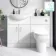 Quartz Gloss White Combination Vanity Basin and Denver Toilet 1150mm