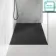Berlin Rectangular Matt Black Slate Effect SMC Composite Shower Tray 1500x800mm