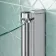 P Shaped 1600 Shower Bath with Front Panel & 4mm Screen with Rail - Right Handed