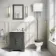 Hudson Traditional Toilet With High-Level Cistern and Graphite Grey Wooden Seat
