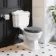 Lima Traditional Close Coupled Toilet With Dove Grey Wooden Seat