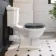 Lima Traditional Close Coupled Toilet With Dove Grey Wooden Seat