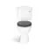 Lima Traditional Close Coupled Toilet With Graphite Grey Wooden Seat