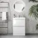 Corsica Gloss White Slimline Basin Drawer Vanity 600mm