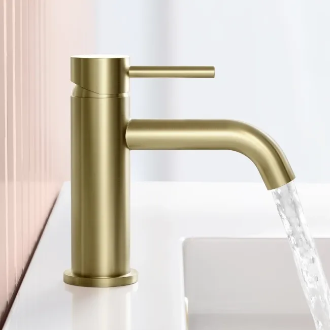 Selma Brushed Brass Basin Mixer Tap