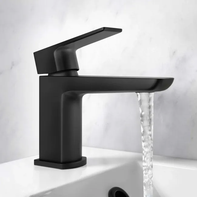 Ribble Matt Black Cloakroom Basin Mixer Tap