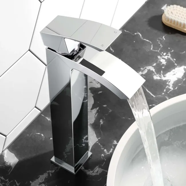Brora Chrome High Rise Basin Mixer Tap