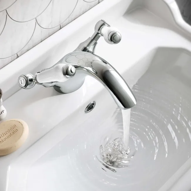 Beauly Traditional Chrome Basin Mixer Tap