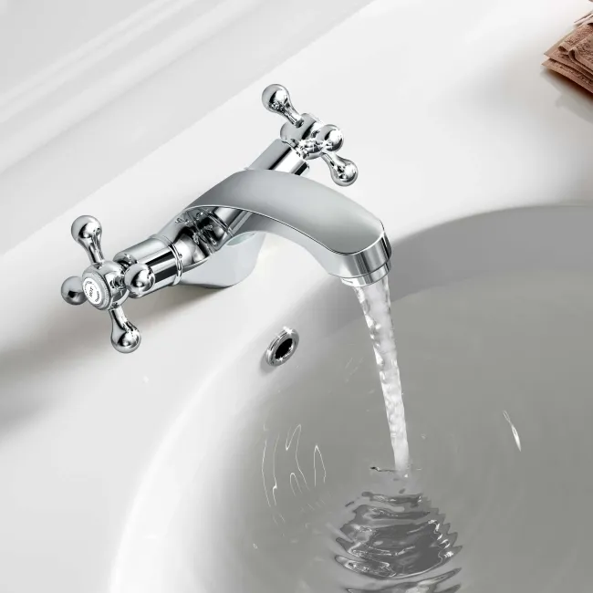 Bray Traditional Chrome Basin Mixer Tap