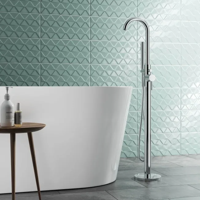 Trent Chrome Freestanding Bath Shower Mixer Tap